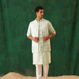 Timeless Mirror Work Nehru Jacket