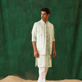 Timeless Mirror Work Nehru Jacket