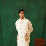 Luxurious Zardozi Fusion Nehru Jacket