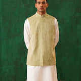 Pearl Embroidery Nehru Jacket