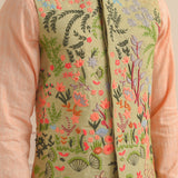 Carnival Embroidery Nehru Jacket