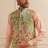 Carnival Embroidery Nehru Jacket