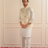 Ethereal Embroidered Nehru Jacket