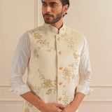 Ethereal Embroidered Nehru Jacket