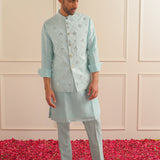 Mirror work nehru jacket