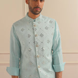 Mirror work nehru jacket