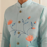 Hand-Painted Artisan Bliss Nehru Jacket